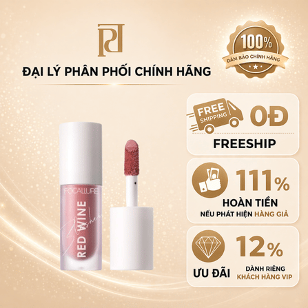 Kem má hồng dùng cho vùng da má FOCALLURE HANGOVER RED WINE BLUSHER