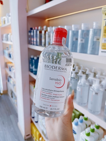 3401345935571-Bioderma - Sensibio H20 500ml-Dung dịch làm sạch và tẩy trang Micellar cho da thường và da nhạy cảm