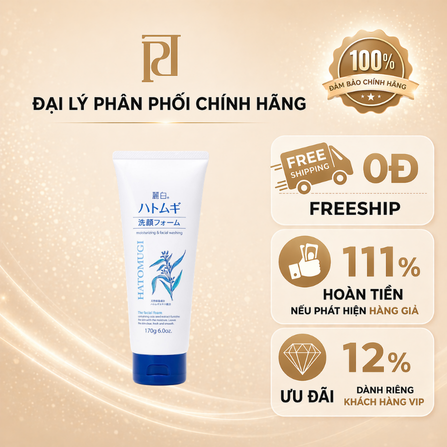 Sữa rửa mặt Reihaku Hatomugi Facial Foam 170g - 4513574029590