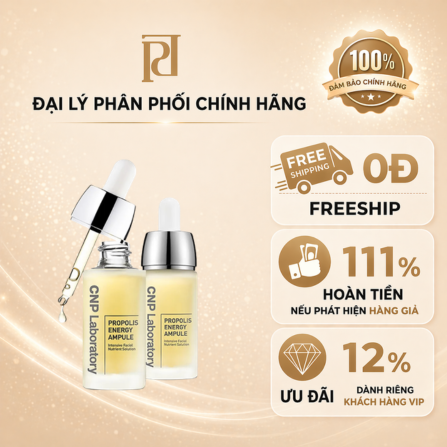 CNP PROPOLIS ENERGY ACTIVE AMUPLE 35ML [Tinh chất phục hồi keo ong CNP Propolis #35ml chai lớn ] BẠC
