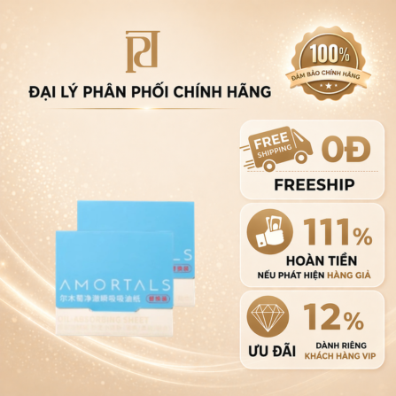Giấy thấm dầu siêu hút – Amortals (lõi thay, 80 tờ)