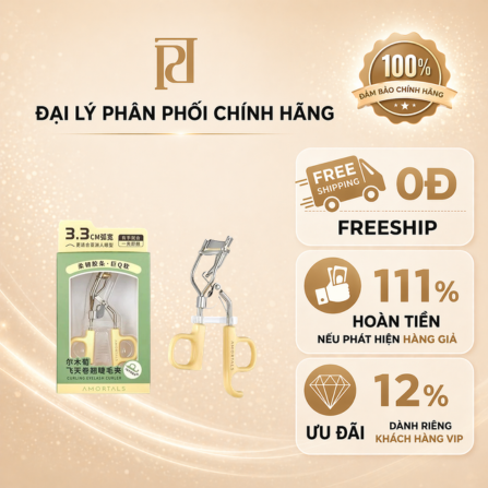 Kẹp uốn mi màu vàng Amortals