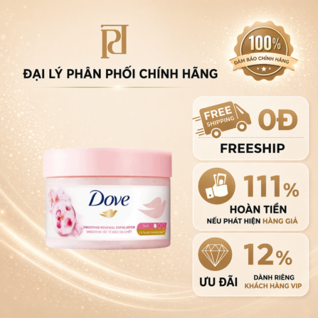 Dove Tẩy Tế Bào Chết Dưỡng Ẩm Toàn Thân