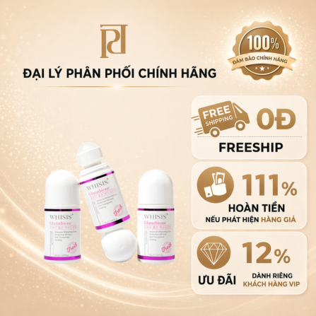 WHISIS - Sản phẩm khử mùi mồ hôi nách Glutathione Fresh Roll On Deodorant 50ml