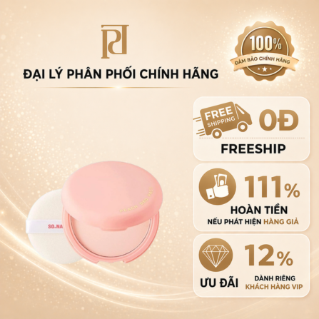 PHẤN NÁCH HÚT MỒ HÔI SONATURAL POWDER4ROOM PEACH DEO PACT ( CTY - VAT )