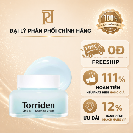 Kem Dưỡng Ẩm Da Torriden Dive In Soothing Cream 100ml
