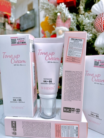 KEM DƯỠNG NÂNG TONE LÀM SÁNG DA WHISIS TONE UP CHỐNG NẮNG ( MỚI )