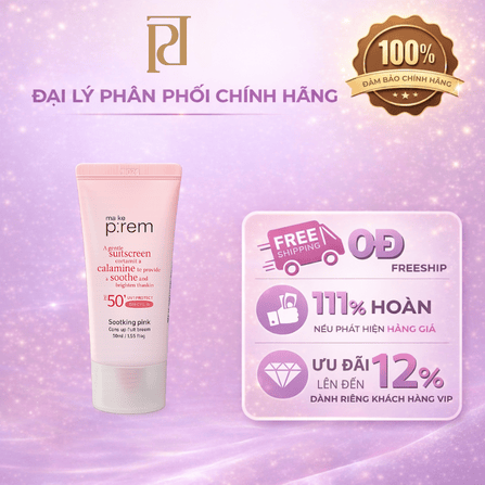 KEM CHỐNG NẮNG VẬT LÝ NÂNG TONE TRẮNG HỒNG NGHẸ DỊU MAKE P:REM ( HỒNG )