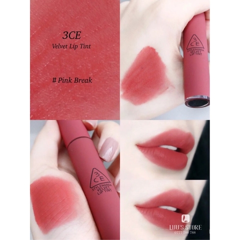 SON KEM NHUNG MỊN 3CE VELVET LIP TINT