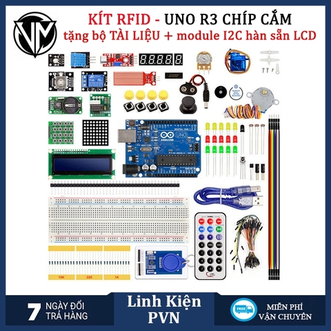 Bộ kit Arduino UNO R3 nâng cao Chíp cắm
