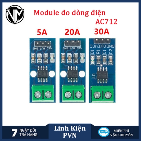 Cảm Biến Dòng Điện ACS712 (Hall Effect Current Sensor)