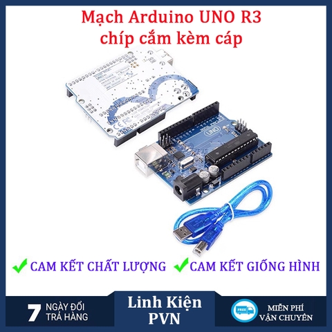 Mạch thích hợp phát triển ARDUINO UNO R3 - Chíp Cắm
