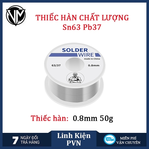 Thiếc hàn Solder Wire lõi 0.8mm 50g - giá rẻ