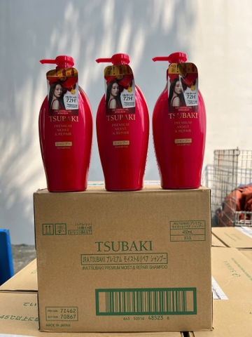DẦU GỘI TSUBAKI ĐỎ 450ML X 9 CHAI