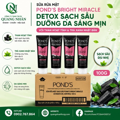 SỮA RỬA MẶT POND'S KIỀM DẦU 100G X 24 TUÝP