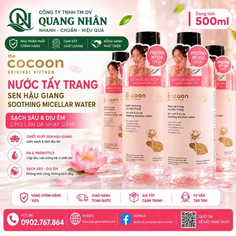 Nước tẩy trang sen Hậu Giang 500ml