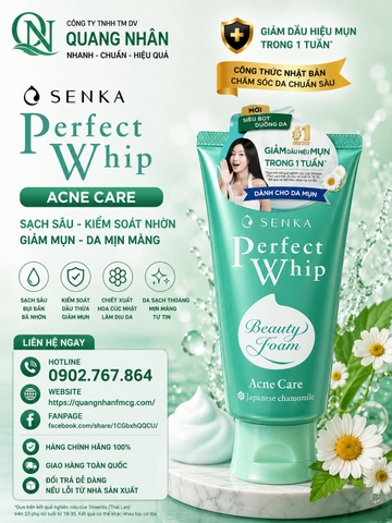 Sữa rửa mặt Senka Acne Giành cho da Mụn 100g x 36 tuýp ( XANH LÁ )