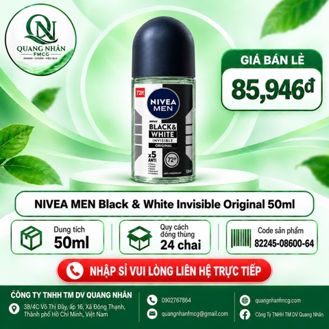 Lăn ngăn mùi NIVEA nam ố vàng nguyên bản 50ml