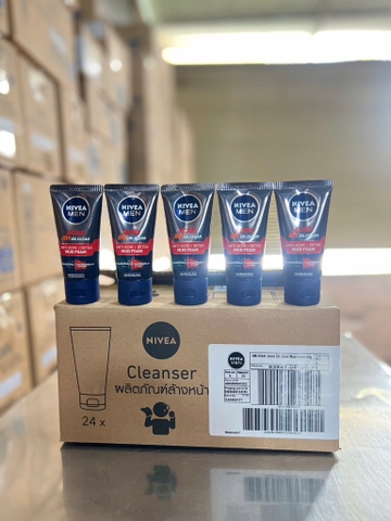 83941 SỮA RỬA MẶT NIVEA NAM ACNE REDUCTION DETOX MUD 50G x 24 CHAI