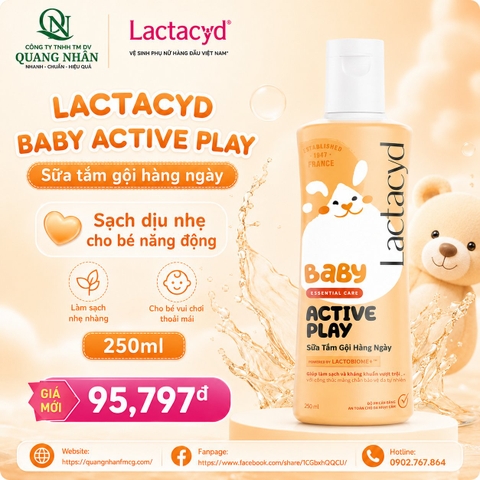 LACTACYD ACTIVE PLAY 250ML X 24 CHAI