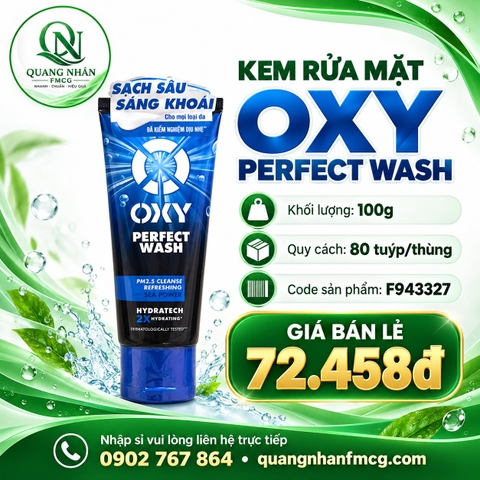 Kem rửa mặt OXY perfect wash 100g (xanh dương)