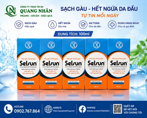 Dầu gội chống gàu selsun sạch gàu và hết ngứa da đầu 100ml