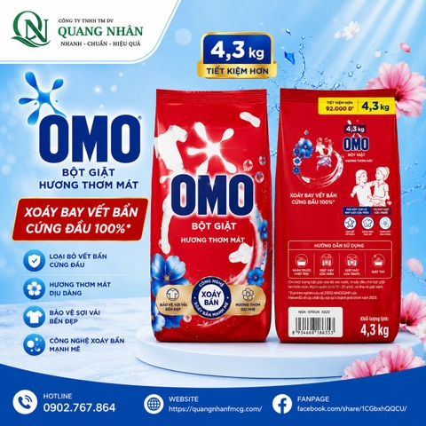 Bột giặt OMO công nghệ xanh 4.3kg