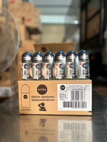82245 LĂN NGĂN MÙI NIVEA NAM B&W 50ML X 24 CHAI