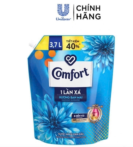 Nước xả vải COMFORT 1 lần xả hương ban mai3.7lit