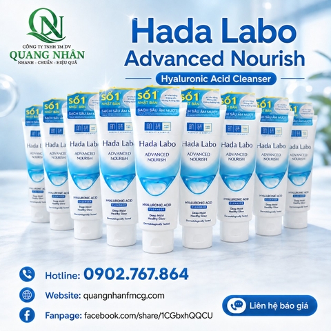 Kem rửa mặt dưỡng ẩm HADA LABO ( TRẮNG )
