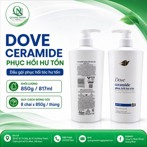 Dầu gội DOVE phục hồi hư tổn 850g