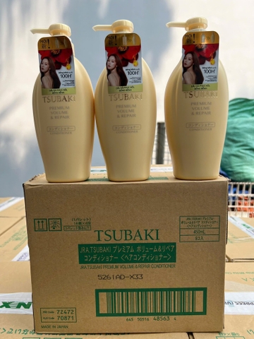 DẦU XẢ TSUBAKI VÀNG 450ML X 9 CHAI