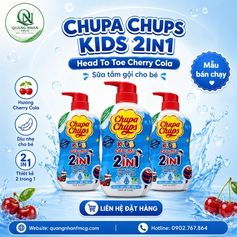 Tắm gội toàn thân hương cherry 600ml hiệu TAKE & CARE