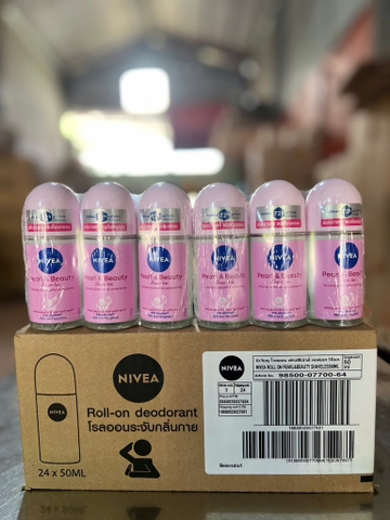 98500 LĂN NGĂN MÙI NỮ NIVEA NGỌC TRAI MỊN MƯỢT 50ML x 24 CHAI
