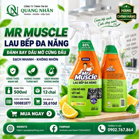 Tẩy đa năng mr muscle - hương cam 500ml