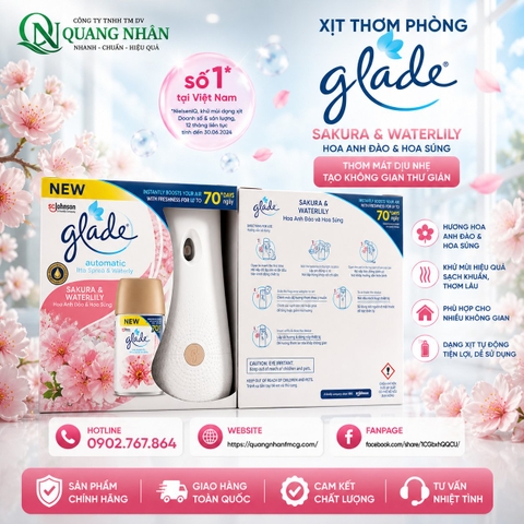 Bo xit tu động GLADE hương ly ly 175g x 4 PAck
