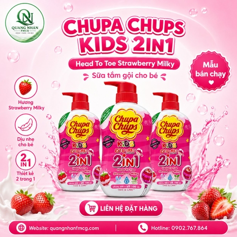 Tắm gội toàn thân hương dâu 600ml hiệu TAKE & CARE