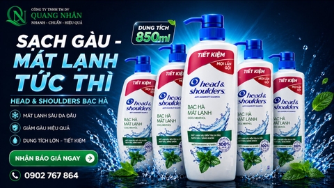 Dầu gội H&S bạc hà mát lạnh 850ml