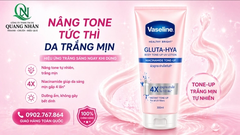 Sữa Dưỡng Thể VASELINE Gluta-Hya Tone Up 4X 300ml x 12tuýp