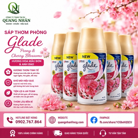 GLADE chai xit tdong mau don & dau 252ml