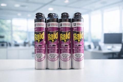 XỊT CÔN TRÙNG RAID - KH. MUI 520ML x 12 chai - DN