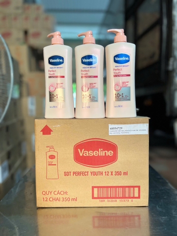 SỮA DƯỠNG THỂ VASELINE PERFECT YOUTH 10IN1 350ML X 12 CHAI