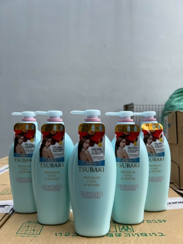 DẦU XẢ TSUBAKI XANH 450ML X 9 CHAI