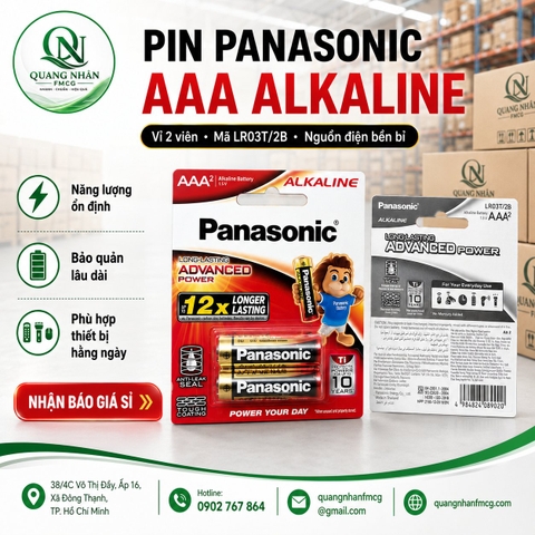 PANASONIC lr03t/2b pin kiềm aaa