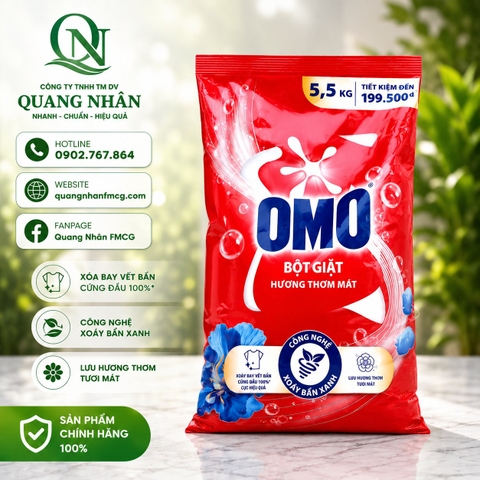 Bột giặt OMO huong thom mat 5.5kg
