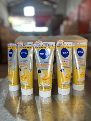 Sữa dưỡng thể NIVEA sáng da super vitamin c+ 170ml (vàng)