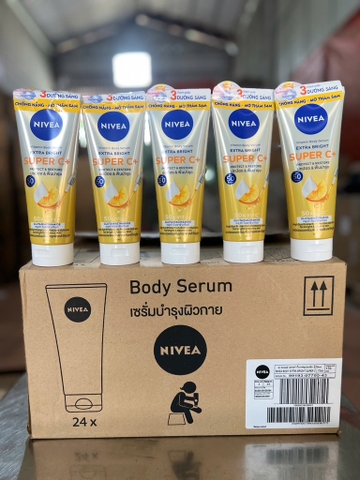 Sữa dưỡng thể NIVEA sáng da super vitamin c+ 170ml (vàng) - ảnh 2