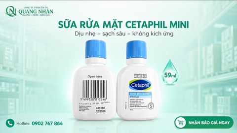 Sữa rửa mặt CETAPHIL gentle skin cleanser 59ml (hkm)