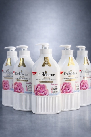 SỮA TẮM ENCHANTEUR NƯỚC HOA DƯỠNG DA THƠM MỊN LƯU HƯƠNG (HỒNG) 650G X 12 CHAI