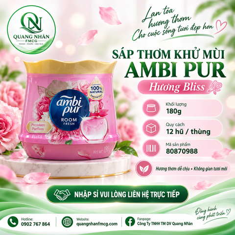 Sáp thơm Ambi Pur Hương Hạnh Phúc 180g
